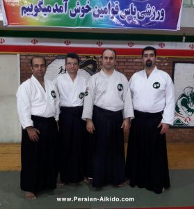 اساتید آیکیدو گیلان - استاد پوررضا ، استاد جعفری پور ، استاد شفارودی و استاد رستمی